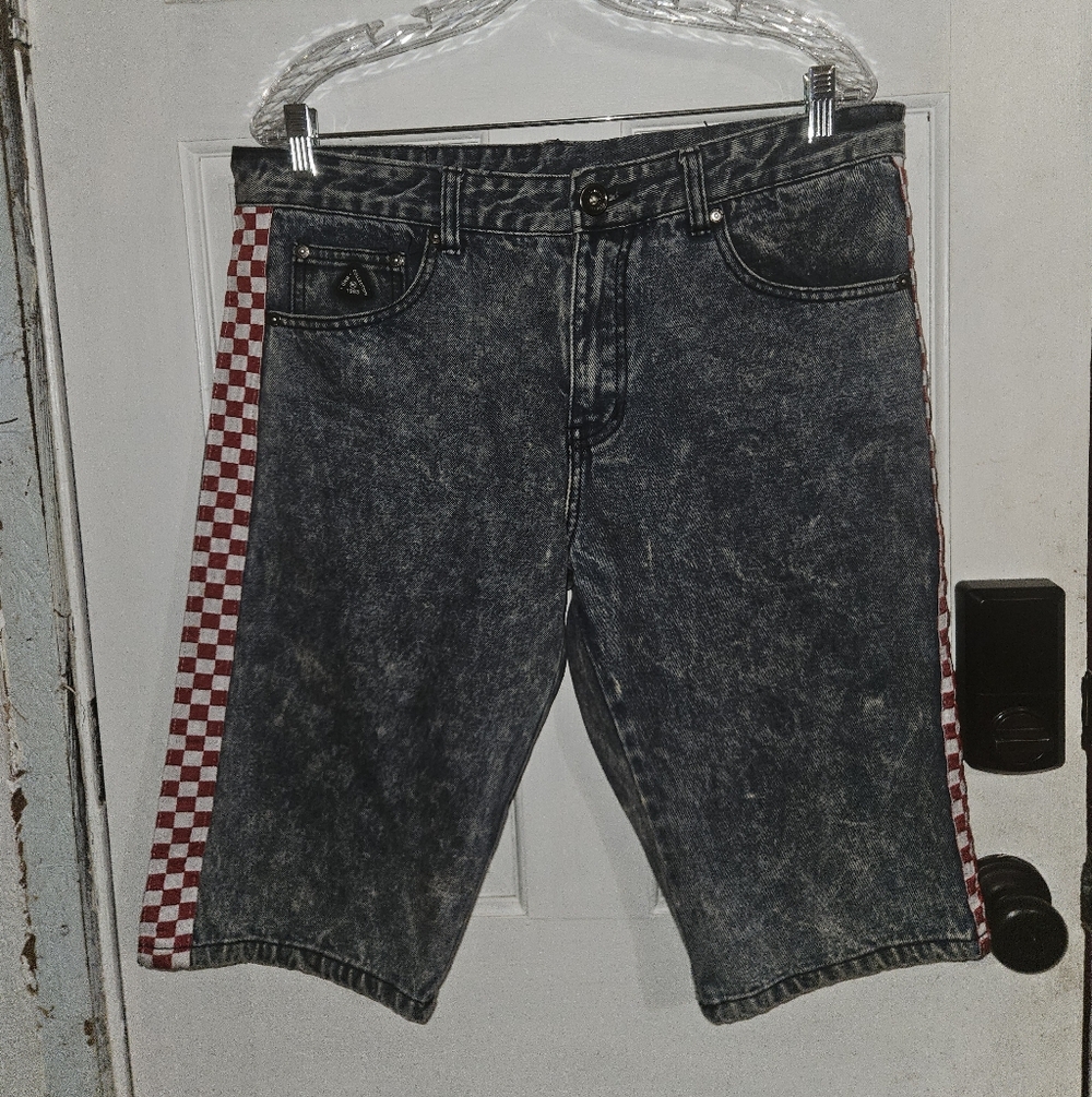 DNM Collection Acid Wash Denim Shorts 34